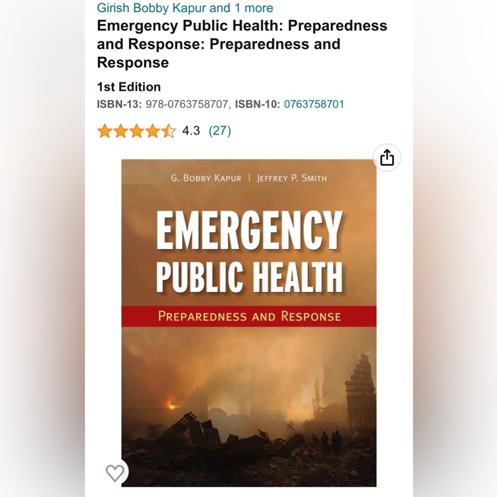 Emergency Public Health book